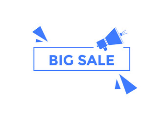 Big sale Colorful web banner. vector illustration. Big sale label sign template
