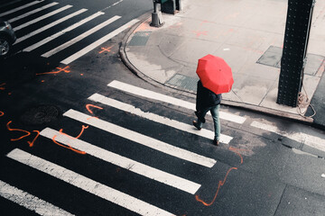 pedestrian crossing the street © GeorgyVisions