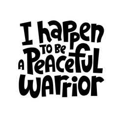 Peace vector lettering