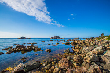 北海道　島武意海岸の風景
