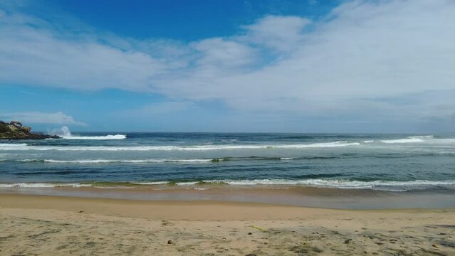 Waves on the beach, Kovalam beach, Thiruvananthapuram, Kerala, seascape view