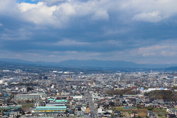 Naklejka premium 清水町の街並み（静岡県清水町）