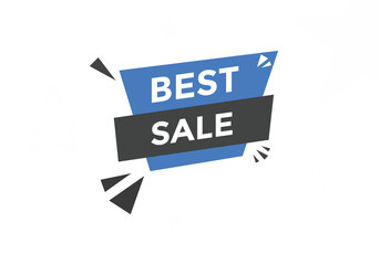 Best sale text button. Best sale speech bubble. Best sale sign icon.
