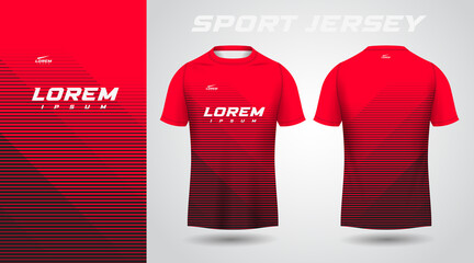red sport jersey design