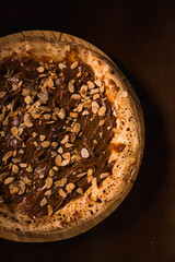 Perfect Pasta Classic Italian Homemade Artisan Bacon Tomato Sauce Sausage Sweet Melted Cheese Onion Chicken Meat Shrimp Menu Gourmet on a Dark Background