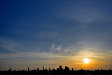 Naklejka premium sunrise over the city 2022/05/30 05:05 Tokyo Ikebukuro
