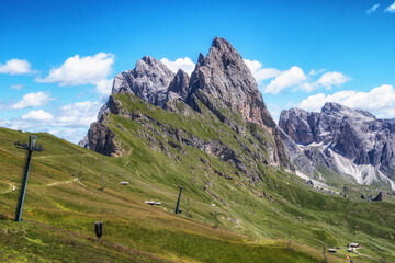Fototapeta premium Seceda mountain peak