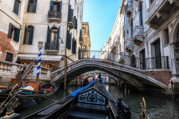 Fototapeta premium Venice canal gondola ride