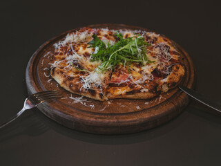 fresh İtalian pizza in a restaurant