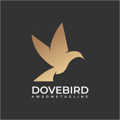 dove bird silhouette logo