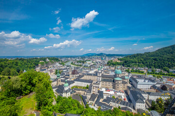 View of Salzburg from Hohensalzburg fortress