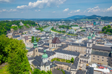 View of Salzburg from Hohensalzburg fortress