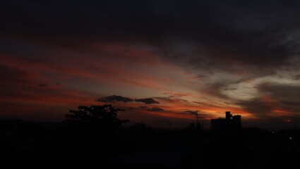 Fototapeta premium time lapse sunset in the city