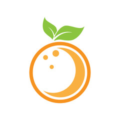 Orange logo design Vector icon illustration design