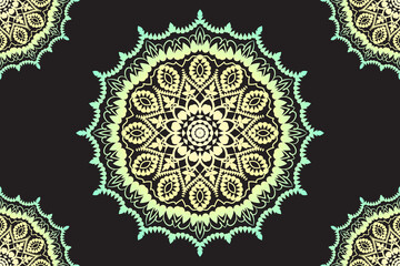 Mandala lace pattern design. Lace ornament design. Mandala background vector design.