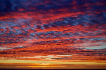 Sonnenaufgang überm Meer