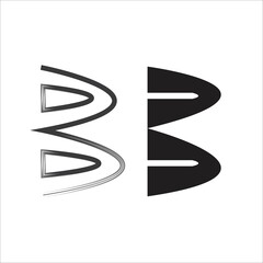 b icons vector design symbol