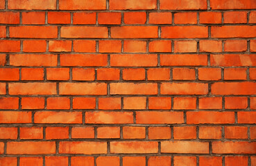Obraz premium Texture of orange brick wall as background