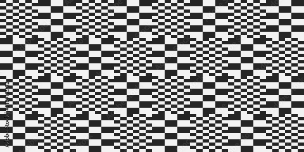 Poster Checkers large and small alternate. Simple chess vector for print surfaces.