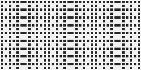 Pixel dots on a white background. Vector grid of identical squares.