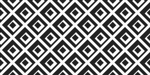 Diamonds black seamless. Pattern of identical rhombuses. Print for interior surfaces.