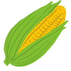 hand drawn colorful fruits and vegetables