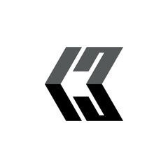 Arrow Letter C M Logo Concept