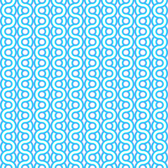 seamless pattern with blue and azure wavy lines