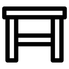  table vector icon for website, apps and any other project - stock vector