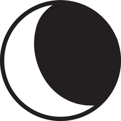 moon phase, symbol, hand-drawn. Hand-drawn doodles illustration.
Line art.