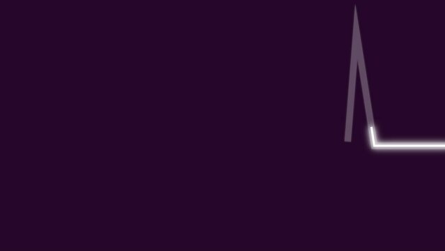 4K Videos. heart-shaped moving line animation