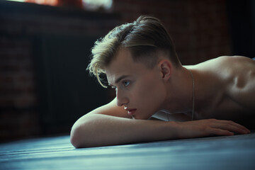 young thoughtful man