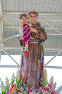 Saint Anthony with Child Jesus catholic religious statue