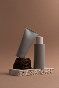 Minimal Kin Sustainable Refill Haircare Products Still Life & Mockup