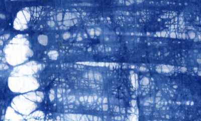 blue wax batik tie dye illustration background