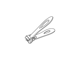 Nail cutter vector line art design. Vector of nail clipper stock vector. Illustration of deco