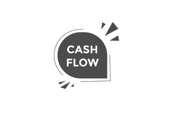 Cash flow text symbol. Cash flow text web template Vector Illustration.
