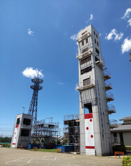訓練塔と電波塔 training tower and radio tower