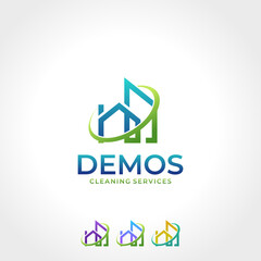 Cleaning Service Business logo design, Eco Friendly 