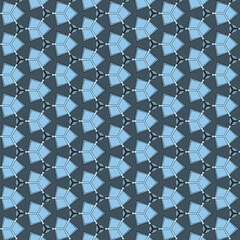 geometric pattern in blue