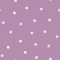 Seamless vector  floral pattern. Small disy flower background.