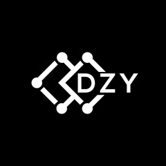 DZY letter logo design.DZY creative initial letter logo concept.DZY letter design.
