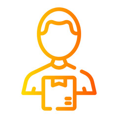 courier gradient icon