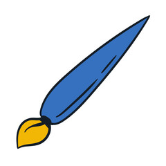 colored hand drawn paint brush icon element