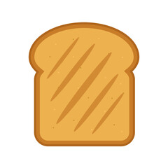 bread toast logo icon vector illustration 