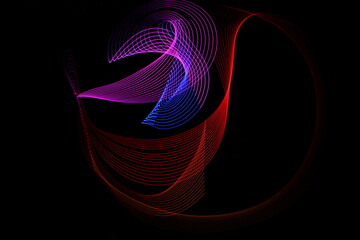 Abstract Lightpainting Background Waves - VISION photography
