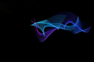 Abstract Lightpainting Background Waves - VISION photography