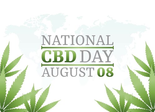 vector graphic of national CBD day good for national CBD day celebration. flat design. flyer design.flat illustration.