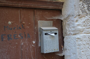 Old abandoned house in the street