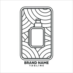 Simple and elegant vape store logo